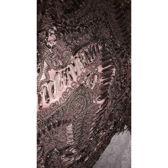 Sue Wong Sz 10 Old Hollywood Glam Soutache Ostrich Feather Evening Jacket - Picture 3 of 11